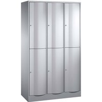 Schließfachschrank 3 Türme lg/si 2er – Ansicht 1