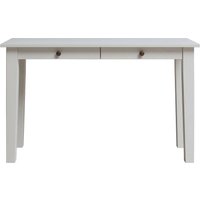 Schreibtisch "Solvita" mit 2 SL, B 120 x T 55 x H 75 cm, Kiefer weiß