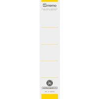 10 memo-Rückenschilder 5cm gelb