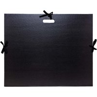 5 Exacompta Zeichenmappen mit Stoffband, 500 x 650 mm, schwarz