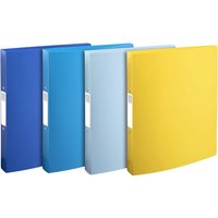 12 Exacompta Ringbücher "BeeBlue", DIN A4 Maxi, sortiert, 2 Ringen – Ansicht 1