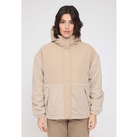 MAZINE Damen-Winterjacke 'Fabric Blocking' mit Reißverschlusstaschen, oat/natural, Gr. M