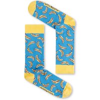 GREENBOMB Bio-Socken 'Bananas', blau/gelb mix, Gr. 37/40
