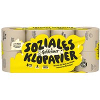 Goldeimer Klopapier, 3-lagig, "RC Nature", 8 Rollen