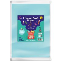 100 Blatt Tonpapier DIN A4 "forever craft paper" 120g/m² himmelblau – Ansicht 1
