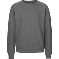 Neutral Bio-Unisex-Sweatshirt mit Rundhalsausschnitt, dark heather, Gr. L