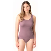 Living Crafts Bio-Damen-Top "JANINE" mit V-Ausschnitt, mauve, Gr. 44/46 – Ansicht 1