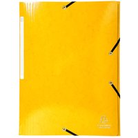 25 Exacompta Sammelmappen "Iderama", 425 g/m², DIN A4, Gummizug, 3 Klappen, gelb