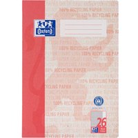 OXFORD Recycling-Schulheft A4, 16 Blatt, Lineatur 26 (kariert, weißer Rand rechts) 90 g/m² – Ansicht 1