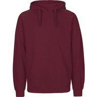Neutral Bio-Unisex-Hoodie 'Tiger Cotton' mit gebürstetem Fleece, bordeaux, Gr. L – Ansicht 1
