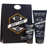 benecos Bio-Geschenkset "for men only", 3in1 Duschgel und Aftershave-Balsam