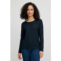 tranquillo Damen-Langarmshirt mit überschnittenen Schultern, black, Gr. L
