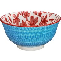 cilio Schüssel 'Rauten' aus Porzellan, ø 18 cm, blau