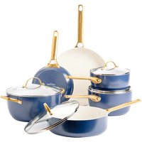 GreenPan Pfannen- & Topfset "Padova Reserve" 6er-Set, marineblau