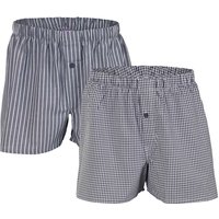 Living Crafts 2er-Pack Bio-Herren-Boxershorts "Gregor" grau, Gr. XL – Ansicht 1