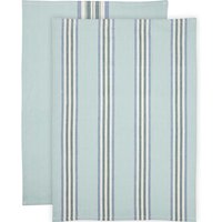 tranquillo 2er-Set Bio-Geschirrtücher "STRIPES" 70 x 50 cm, blau