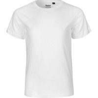 Neutral Bio-Kinder-T-Shirt mit Rundhalsausschnitt, white, Gr. 140/146