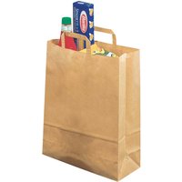 Tragetasche 32x11x40 cm 90g/m² mit Innenhenkel Recycling braun