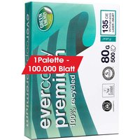200 x 500 Blatt Multifunktionales Recycling-Kopierpapier "Evercopy Premium" 80g, DIN A4 – Ansicht 1
