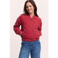 tranquillo Bio-Damen-Musselin-Blouson "Rumii" mit Taschen, garnet red, Gr. 36 – Ansicht 1