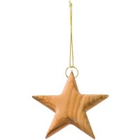 Weltpartner Dekoanhänger "Stern" aus Olivenholz, Höhe 8,5 cm – Ansicht 1