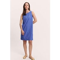 tranquillo Bio-Damen-Minikleid "Lenii" mit tiefem Rückenausschnitt, baja blue, Gr. 40