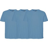 Neutral 3er-Pack Bio-Unisex-T-Shirt mit Rundhalsausschnitt, dusty indigo, Gr. XXL – Ansicht 1