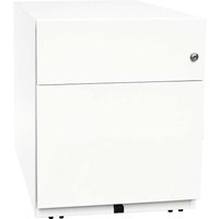BISLEY Rollcontainer "Note" 1 Schublade, 1 HR T 56,5 cm verkehrsweiß – Ansicht 1
