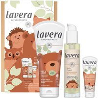 lavera Bio-Geschenkset 'Baby & Kinder', Waschlotion/Shampoo, Pflegeöl & Wundschutzcreme – Ansicht 1