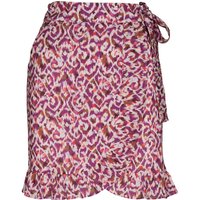 EKYOG Damen-Mini-Rock "PIGEE" mit überlappendem Saum, print ikat, Gr. 36