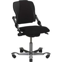HAG Bürodrehstuhl "H03 340" Gestell: silber, Stoff: Cura black