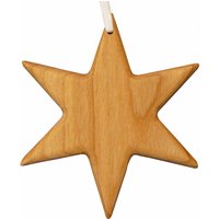 Dekoanhänger "Stern" aus Holz mit Aufhängungsfaden