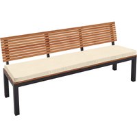 Auflage für Gartenbank 'Berrissimo' 146 cm, Bezug aus Polyester, natur