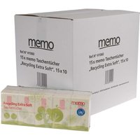 memo Taschentücher Recycling Extra Soft 15x15x10, 4-lagig