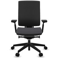 Profim Bürodrehstuhl "XENON NET" mit Armlehnen, Gestell: schwarz, Sitz: lavendel