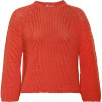Living Crafts Bio-Damen-Strickpullover 'RICARDA' mit Raglanärmeln, poincana red, Gr. L