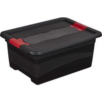 keeeper Transportbehälter "Eckhart" mit Deckel, 39,5 x 29,5 x 17,5 cm, 12 l, grau
