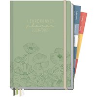 Häfft Lehrer*innen-Planer DIN A5+, 2026/27, green poppy – Ansicht 1