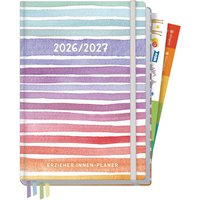 Häfft Erzieher*innen-Planer DIN A5+, 2026/27, Color Stripes