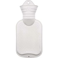 Fair Zone Wärmflasche aus Naturkautschuk, 0,7 l, weiß – Ansicht 1