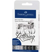 Faber-Castell Tuschestift "Grautöne" Pitt Artist Pen, Lettering-Set, 8 Stk. – Ansicht 1