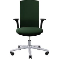 HAG Bürodrehstuhl "Futu 1200-S" mit AL, Gestell: silber, Stoff: "FutuKnit" Forest – Ansicht 1