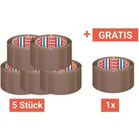 6 tesa PP Packbänder 4195 braun, 60 µ