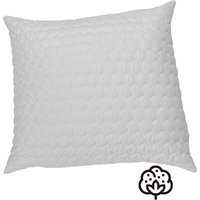 Kopfkissen mit Wellennaht 80 x 80 cm, mit Baumwollfüllung 1200g – Ansicht 1