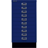 BISLEY Schubladenschrank "MultiDrawer" DIN A3 mit 10 Schubladen oxfordblau – Ansicht 1