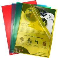 25 Exacompta Sichthüllen "Forever" Recycling-PP, DIN A4, 120µ, genarbt, farbig sortiert – Ansicht 1