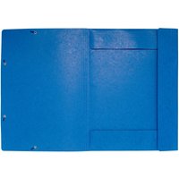 Exacompta Eckspannermappe DIN A3 blau mit Klappen 700g/m²