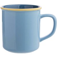 tranquillo Tasse "BLUE CANDY" aus Steinzeug, 400 ml, blau/gelb