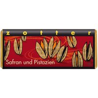 Zotter Bio-Vollmilch-Schokolade 'Safran und Pistazien' 70 g