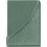 Spannbettlaken "Single Jersey" aus Bio-Baumwolle 140-160 x 200 cm, salbei – Ansicht 1